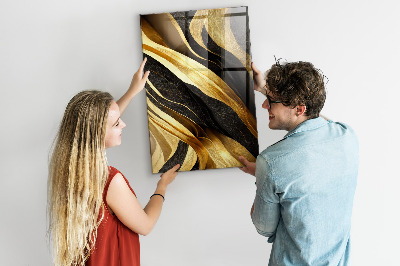 Lousa de vidro magnética Linhas abstratas