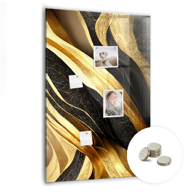 Lousa de vidro magnética Linhas abstratas