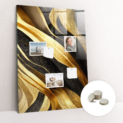 Lousa de vidro magnética Linhas abstratas