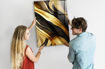 Lousa de vidro magnética Linhas abstratas