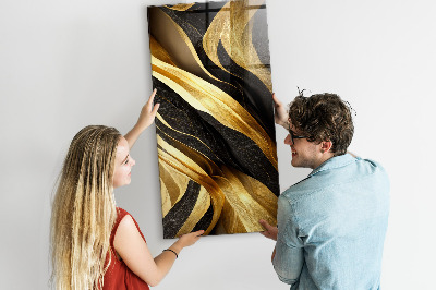 Lousa de vidro magnética Linhas abstratas