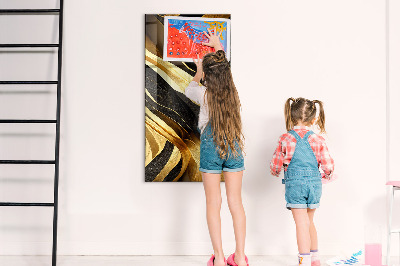 Lousa de vidro magnética Linhas abstratas