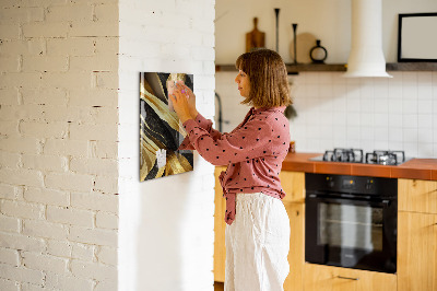 Lousa de vidro magnética Linhas abstratas