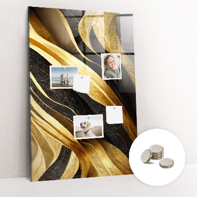 Lousa de vidro magnética Linhas abstratas