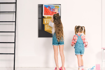 Quadro magnético Citação inspiradora