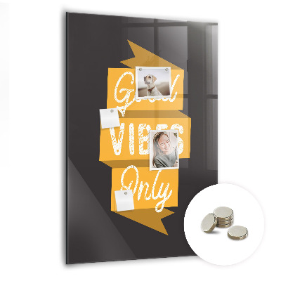 Quadro magnético Citação inspiradora