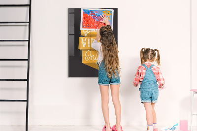 Quadro magnético Citação inspiradora