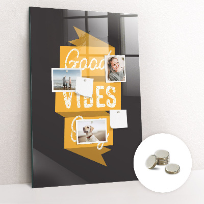 Quadro magnético Citação inspiradora