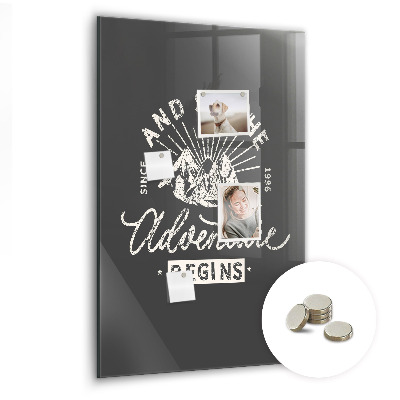 Quadro magnético decorativo Pôster retrô