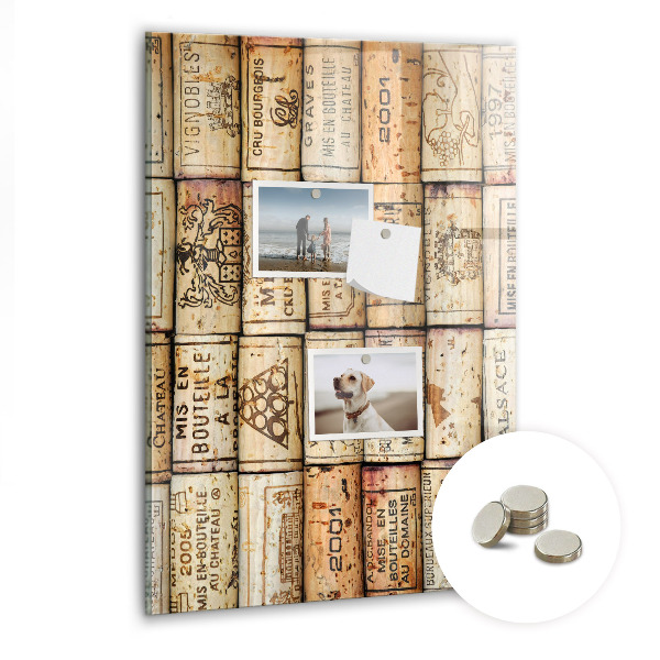 Quadro magnético decorativo Rolhas de vinho