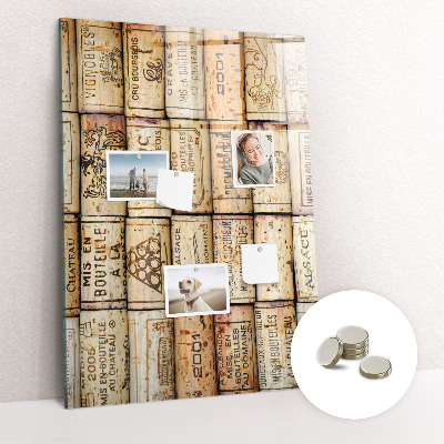 Quadro magnético decorativo Rolhas de vinho