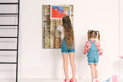 Quadro magnético decorativo Rolhas de vinho