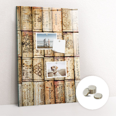 Quadro magnético decorativo Rolhas de vinho