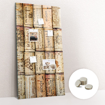 Quadro magnético decorativo Rolhas de vinho