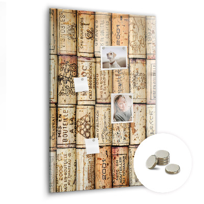 Quadro magnético decorativo Rolhas de vinho