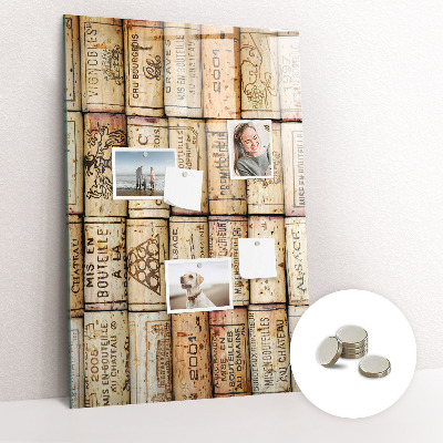Quadro magnético decorativo Rolhas de vinho