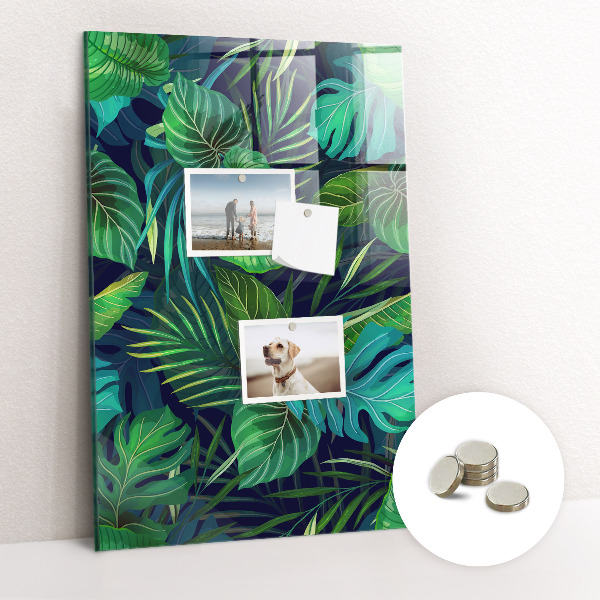 Quadro magnético Folhas grandes exóticas