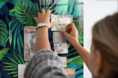 Quadro magnético Folhas grandes exóticas