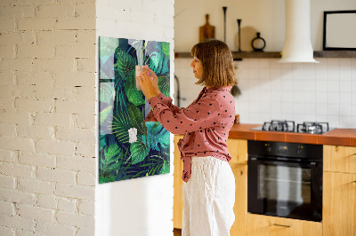 Quadro magnético Folhas grandes exóticas