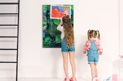 Quadro magnético Folhas grandes exóticas