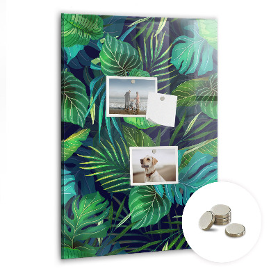 Quadro magnético Folhas grandes exóticas