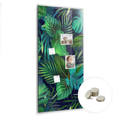 Quadro magnético Folhas grandes exóticas