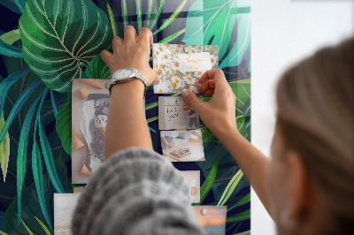 Quadro magnético Folhas grandes exóticas