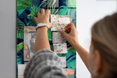 Quadro magnético Folhas grandes exóticas