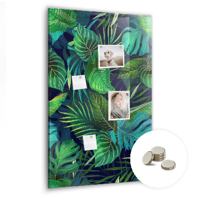 Quadro magnético Folhas grandes exóticas