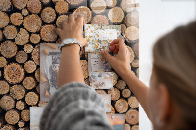 Lousa de vidro magnética Tocos de árvores