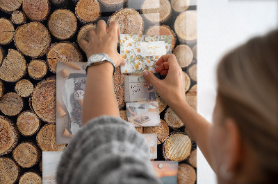 Lousa de vidro magnética Tocos de árvores