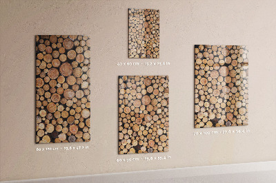 Lousa de vidro magnética Tocos de árvores