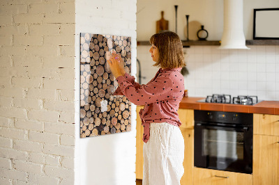 Lousa de vidro magnética Tocos de árvores