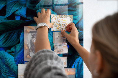 Quadro magnético decorativo Folhas exóticas