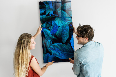 Quadro magnético decorativo Folhas exóticas