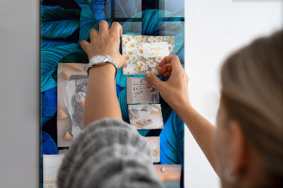 Quadro magnético decorativo Folhas exóticas