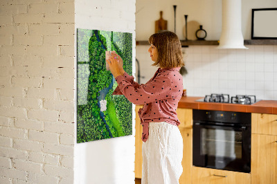 Quadro magnético decorativo Rio na floresta