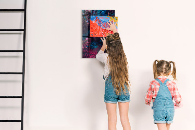 Lousa de vidro magnética Folhas tropicais