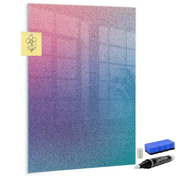 Quadro magnético com caneta modelo abstração em gradiente