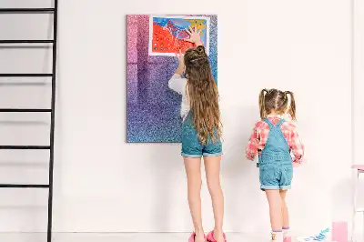 Quadro magnético com caneta modelo abstração em gradiente