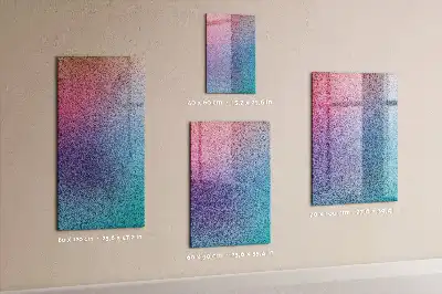 Quadro magnético com caneta modelo abstração em gradiente