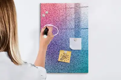 Quadro magnético com caneta modelo abstração em gradiente