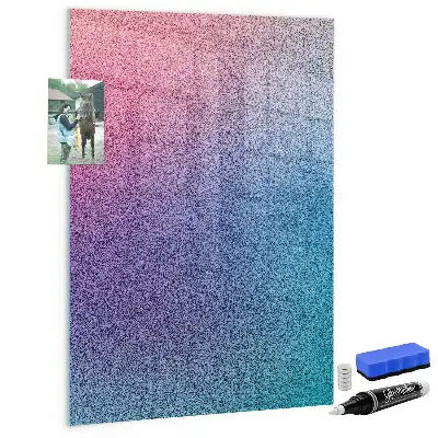 Quadro magnético com caneta modelo abstração em gradiente