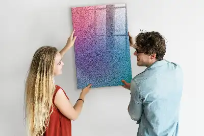 Quadro magnético com caneta modelo abstração em gradiente