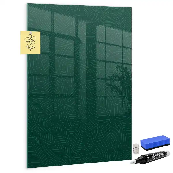 Quadro magnético para desenhar com padrão linear de folhas