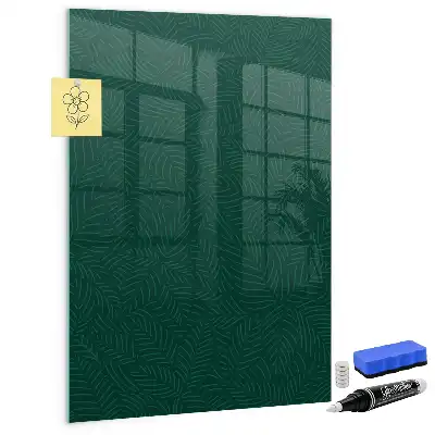 Quadro magnético para desenhar com padrão linear de folhas