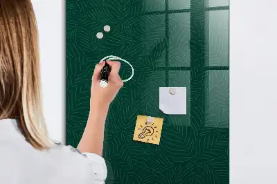 Quadro magnético para desenhar com padrão linear de folhas