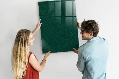 Quadro magnético para desenhar com padrão linear de folhas