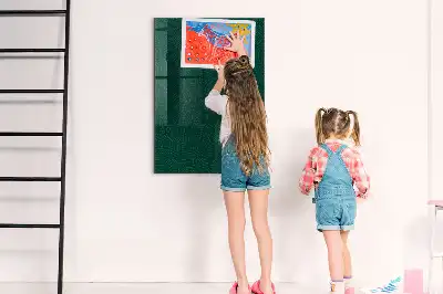 Quadro magnético para desenhar com padrão linear de folhas