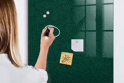 Quadro magnético para desenhar com padrão linear de folhas
